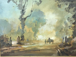 Essex Lane – oil on canvas, John Snelling