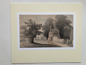 James Bourne circa 1820 – cottage by wood