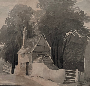 James Bourne circa 1820 – cottage by wood
