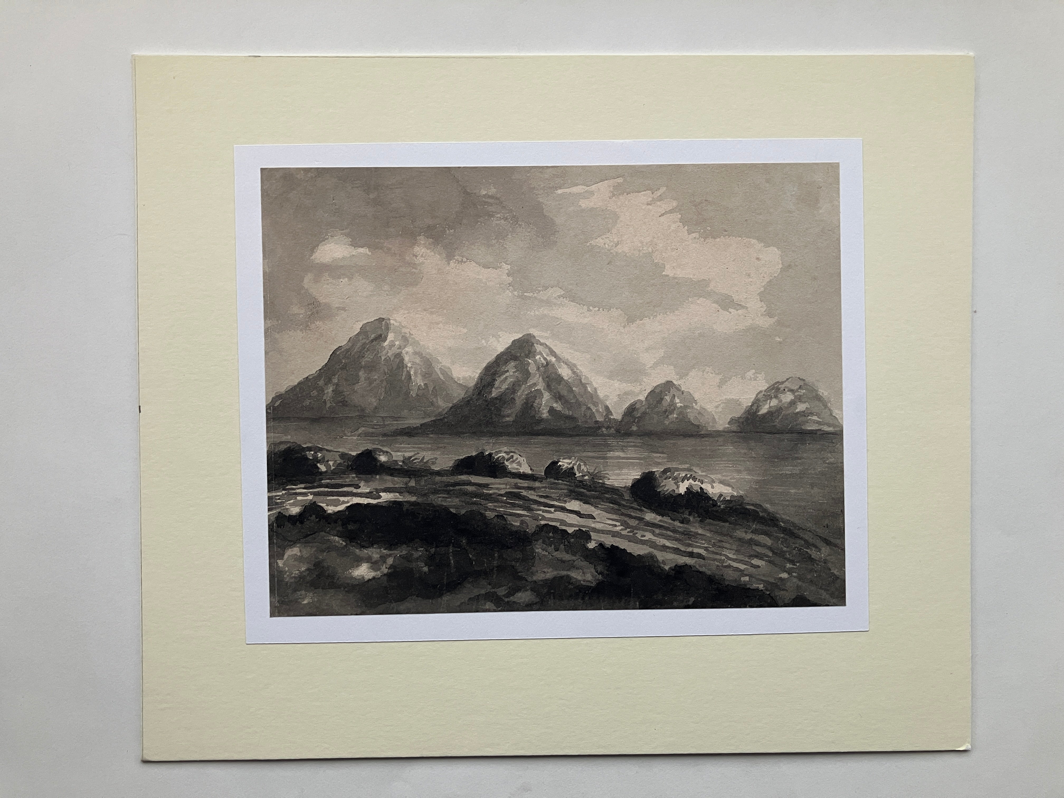 James Bourne circa 1820 – England hills by lake