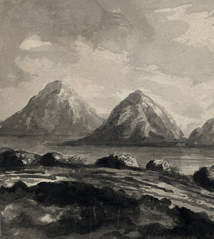 James Bourne circa 1820 – England hills by lake
